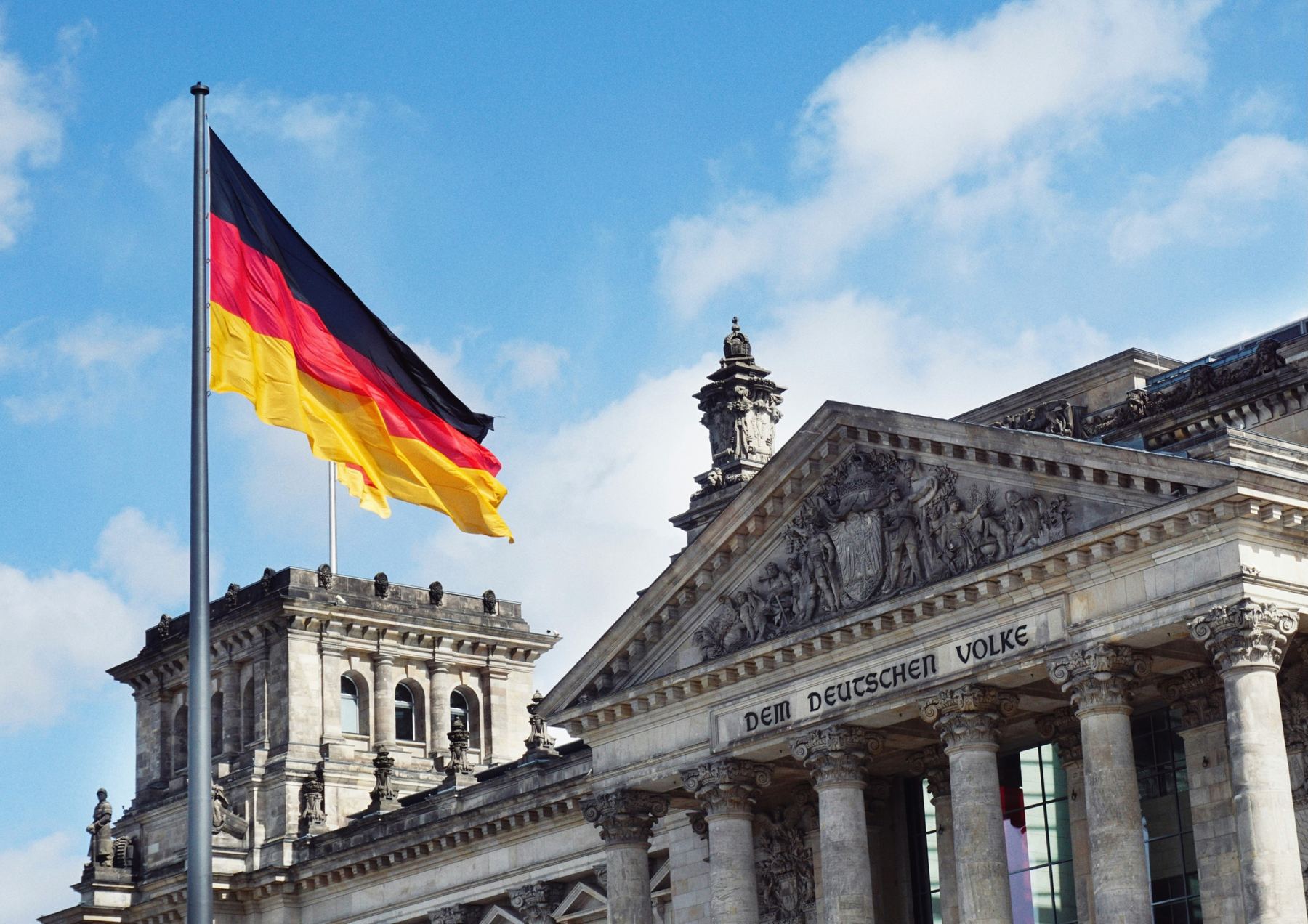 The Reichstag building in Berlin, Germany